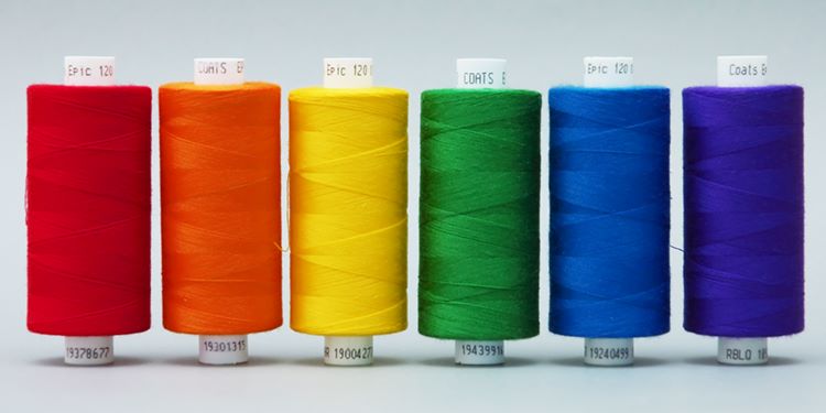 Sewing Threads in LGBT rainbow colours