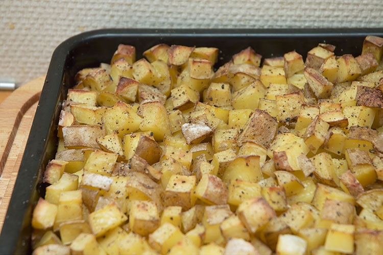 Potato salad, baked potatoes